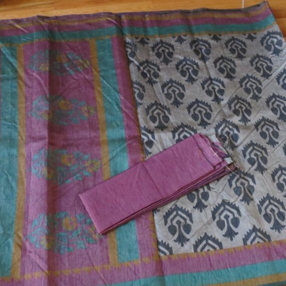 Printed Bhagal puri silk saree - Picture 6 of 7